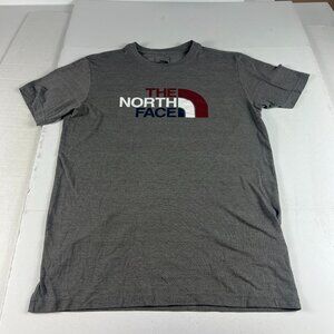 The North Face Shirt Adult Fits Like A Small Dark Grey Short Sleeve Tee Tag M